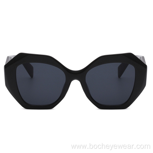 New personalized irregular polygon Sunglasses Women's cross-border trimming Sunglasses men's net Red Hip Hop glasses s21177